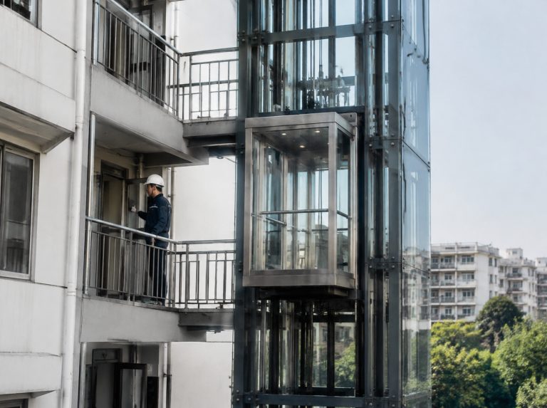 金昌旧楼加建观光电梯